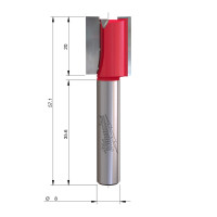 MILWAUKEE Rovná fréza, stopka 8 mm, 2C 16/57,2 mm – 1 ks 4932500892