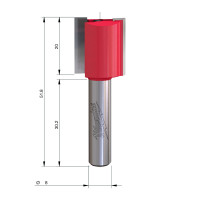 MILWAUKEE Rovná fréza, stopka 8 mm, 2C 18/50 mm – 1 ks 4932500894