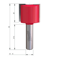 MILWAUKEE Rovná fréza, stopka 8 mm, 2C 24/50 mm – 1 ks 4932500897