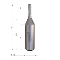 MILWAUKEE Rovná fréza, stopka 12 mm, 2C 4/58 mm– 1 ks 4932500899