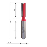 MILWAUKEE Rovná fréza, stopka 12 mm, 2C 12/95 mm – 1 ks 4932500903