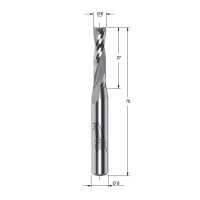 MILWAUKEE Fréza s horním odvodem třísek, stopka 8 mm, 6/70 mm – 1 ks 4932500916