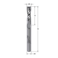 MILWAUKEE Fréza s horním odvodem třísek, stopka 8 mm, 8/80 mm – 1 ks 4932500917
