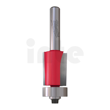 MILWAUKEE Zarovnávací fréza s ložiskem, stopka 8 mm, 19/74,5 mm – 1 ks 4932500931