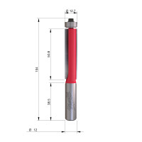 MILWAUKEE Zarovnávací fréza s ložiskem, stopka 12 mm, 12,7/104 mm – 1 ks 4932500932
