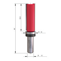 MILWAUKEE Šablonová fréza, stopka 12 mm, 19/92 mm – 1 ks 4932500944