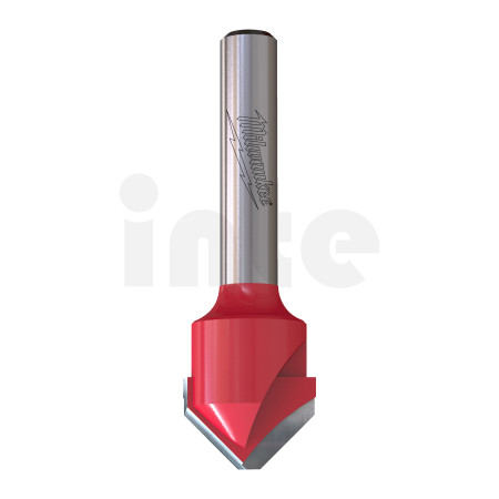 MILWAUKEE V-drážkovací fréza pro hliník, stopka 8 mm, 18 / 60 mm – 1 ks 4932500956