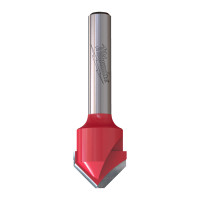 MILWAUKEE V-drážkovací fréza pro hliník, stopka 8 mm, 18 / 60 mm – 1 ks 4932500956