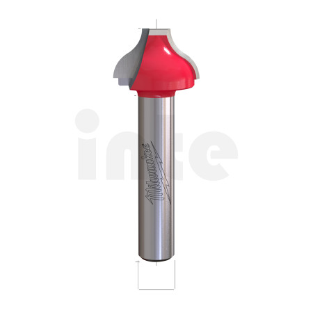 MILWAUKEE Fréza pro ozdobné zaoblení se stopkou 8 mm, 19 / 6,35 / 68 mm – 1 ks 4932500963