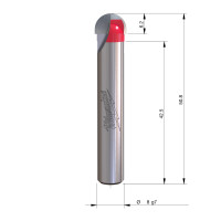 MILWAUKEE Žlábkovací fréza s rádiusem, upínání 8 mm, 9,5 / 50,8 mm – 1 ks 4932500968
