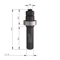 MILWAUKEE Frézovací trn se stopkou 12 mm – 1 ks 4932500983