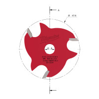 MILWAUKEE Drážkovací fréza 2 mm 4932500985