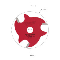MILWAUKEE Drážkovací fréza 2,5 mm 4932500986