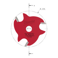MILWAUKEE Drážkovací fréza 3 mm 4932500987