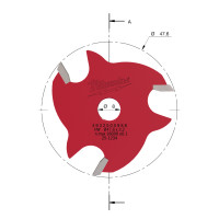 MILWAUKEE Drážkovací fréza 3,2 mm 4932500988