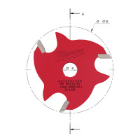 MILWAUKEE Drážkovací fréza 3,5 mm 4932500989