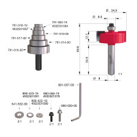 MILWAUKEE Falcovací fréza, stopka 8 mm, 34,9 mm / 0–12,7 mm – 1 ks 4932500999