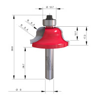 MILWAUKEE Fréza Roman Ogee se stopkou 8 mm, 38,1 mm – 1 ks 4932501037