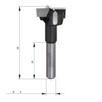 MILWAUKEE Vrták na miskové panty, stopka 8 mm, průměr 25 mm – 1 ks 4932501043