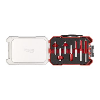 MILWAUKEE Kombinovaná sada dvoubřitých fréz, stopka 12 mm, 7 ks 4932501054