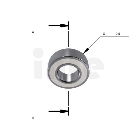 MILWAUKEE Ložisko B8 9,5x4,76x3,2 mm – 1 ks 4932501062