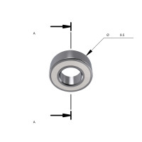 MILWAUKEE Ložisko B8 9,5x4,76x3,2 mm – 1 ks 4932501062