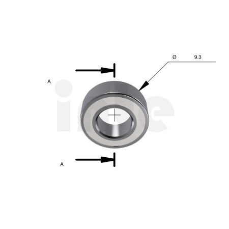 MILWAUKEE Ložisko B9 9,3x4,76x3,17 mm – 1 ks 4932501063