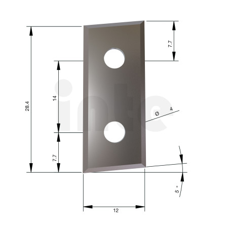 MILWAUKEE Tvrdokovové nože pro frézky, 28 x 12 x 1,5 mm, K1 – 10 ks 4932501069