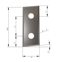MILWAUKEE Tvrdokovové nože pro frézky, 28 x 12 x 1,5 mm, K1 – 10 ks 4932501069