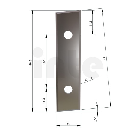 MILWAUKEE Tvrdokovové nože pro frézky, 48,3x 12x 1,5 mm, K2 – 10 ks 4932501070