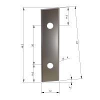 MILWAUKEE Tvrdokovové nože pro frézky, 48,3x 12x 1,5 mm, K2 – 10 ks 4932501070