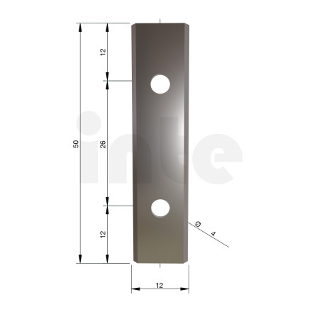 MILWAUKEE Tvrdokovové nože pro frézky, 50x 12 x 1,5 mm, K4 – 10 ks 4932501072