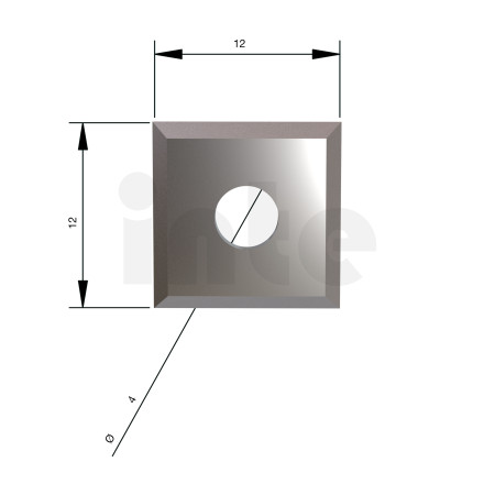 MILWAUKEE Tvrdokovové nože pro frézky, 12x 12x 1,5 mm, K6 – 10 ks 4932501074