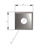 MILWAUKEE Tvrdokovové nože pro frézky, 12x 12x 1,5 mm, K6 – 10 ks 4932501074