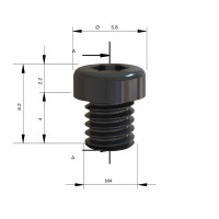 MILWAUKEE Upevňovací šroub (TORX) M4 × 6, S1 – 1 ks 4932501075