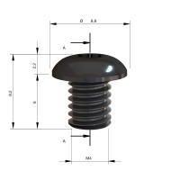 MILWAUKEE Upevňovací šroub S2 TX M3 × 6 – 1 ks 4932501076