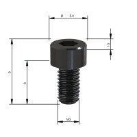 MILWAUKEE Upevňovací šroub S6 M3 x 6 - 1pc 4932501080