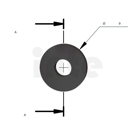 MILWAUKEE Objímka / distanční kroužek C5 E 9 × 3,25 × 1,6 mm – 1 ks 4932501089