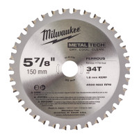 MILWAUKEE Pilový kotouč na kov CSB P M 150x20x1.6x34T 4932501140