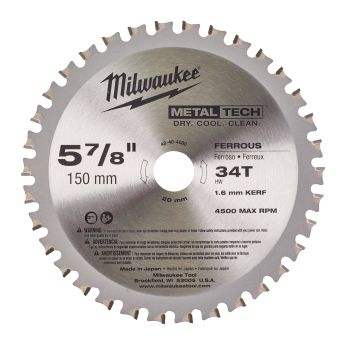 MILWAUKEE Pilový kotouč na kov CSB P M 150x20x1.6x34T 4932501140