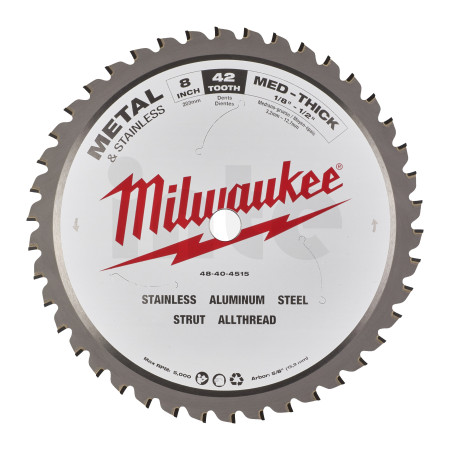 MILWAUKEE Pilový kotouč na kov 203 x 5/8" x 1.8 42T 4932501141