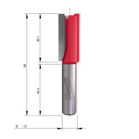 MILWAUKEE Rovná fréza, stopka 12 mm, 2C 18/80 mm – 1 ks 4932501172