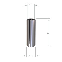 MILWAUKEE Redukční pouzdro 8 mm → 6 mm – 1 ks 4932501181