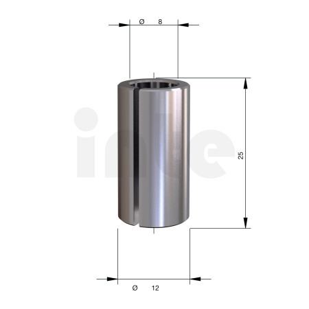 MILWAUKEE Redukční pouzdro 12 mm →8 mm – 1 ks 4932501184