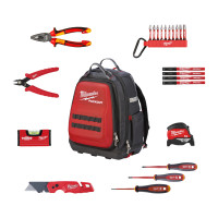 MILWAUKEE Sada nářadí pro elektrikáře v batohu PACKOUT, 23dílná 4932501189