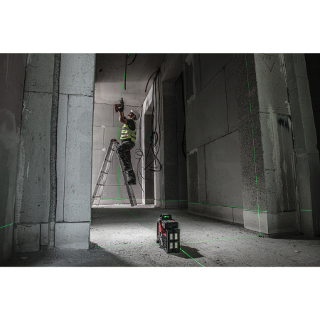 MILWAUKEE Laser M12™ 360° se zeleným paprskem se 3 rovinami 4933478102