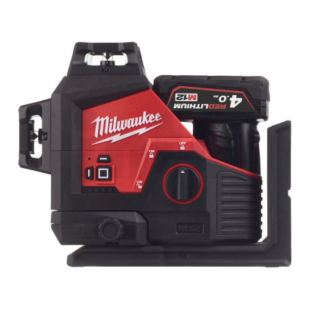 MILWAUKEE Laser M12™ 360° se zeleným paprskem se 3 rovinami 4933478102