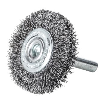 MILWAUKEE Kotoučový kartáč S6 30×6 mm, ocelový, vlnitý drát 0,2 mm – 3 ks 4932501699