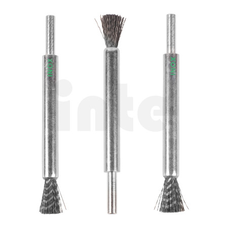 MILWAUKEE Štětcový kartáč S6 12×20×120 mm, nerezový, vlnitý drát 0,3 mm – 3 ks 4932501727