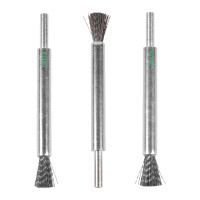 MILWAUKEE Štětcový kartáč S6 12×20×120 mm, nerezový, vlnitý drát 0,3 mm – 3 ks 4932501727